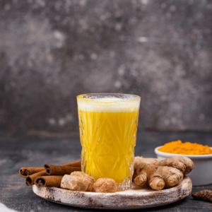 Turmeric superfood drink for inflammation and wellness support