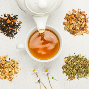 Herbal tea as a modern alternative to Ayurvedic elimination practices.