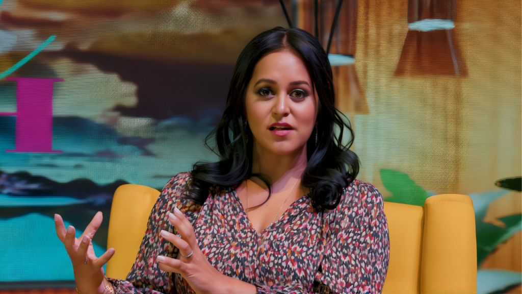 Dr. Shivani explaining on her Vibrant Health TV Show