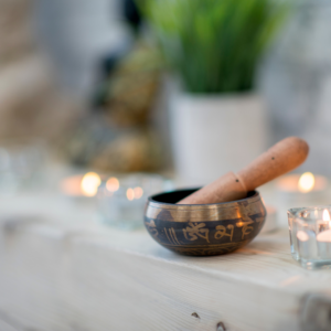 Tibetan bowl used in meditation for mental clarity