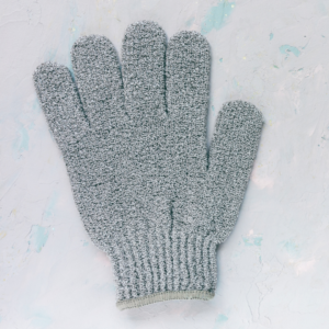 Body scrub application for exfoliation alongside dry brushing