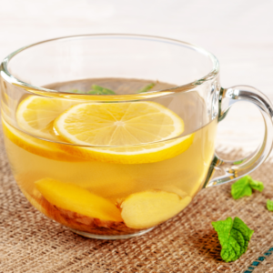 Warm lemon water in the morning to boost digestion and cleanse Kapha energy.