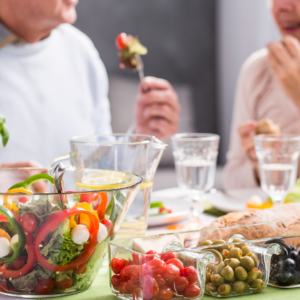 Healthy seasonal salad for the Seasonal eating Ayurveda guide