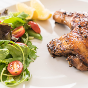 A healthy salad as part of food combinations Ayurveda for digestion, ideal for activating digestive enzymes and supporting gut health.