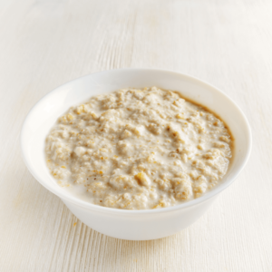 A bowl of warm oatmeal, a digestion-friendly Ayurvedic breakfast